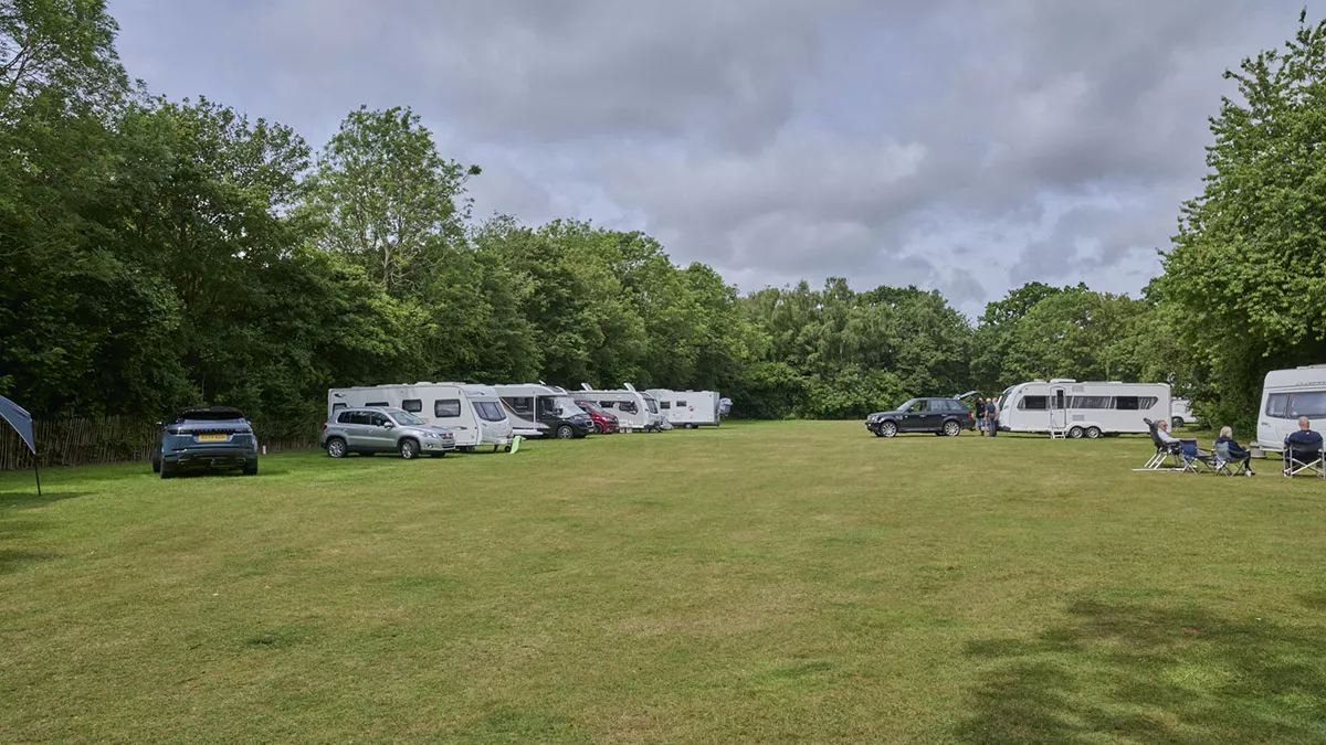 Grass awning pitches