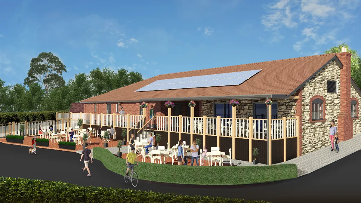 An artist impression of the new Bridport Bingham Grange exterior