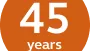 45 years icon