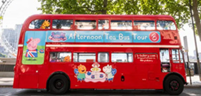 Offer image for: Peppa Pig Afternoon Tea London Sightseeing Bus Tour - 10% discount