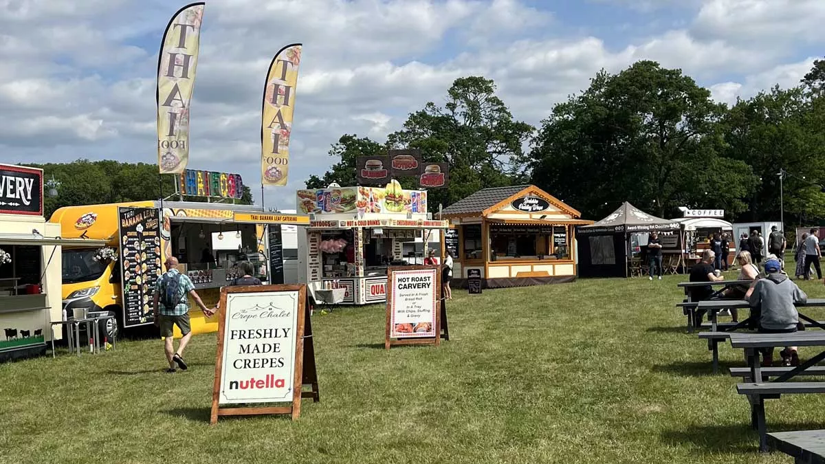 A great choice of food trucks at the arena