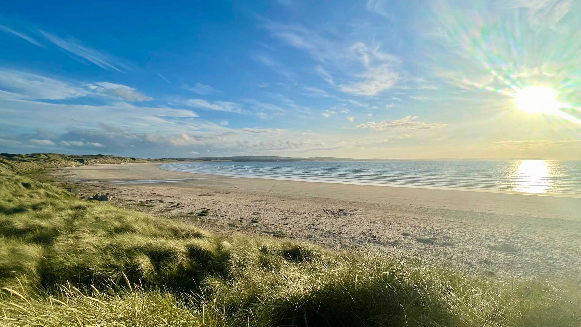 Dunnet Bay Beach near the Caravan & Motorhome Club site