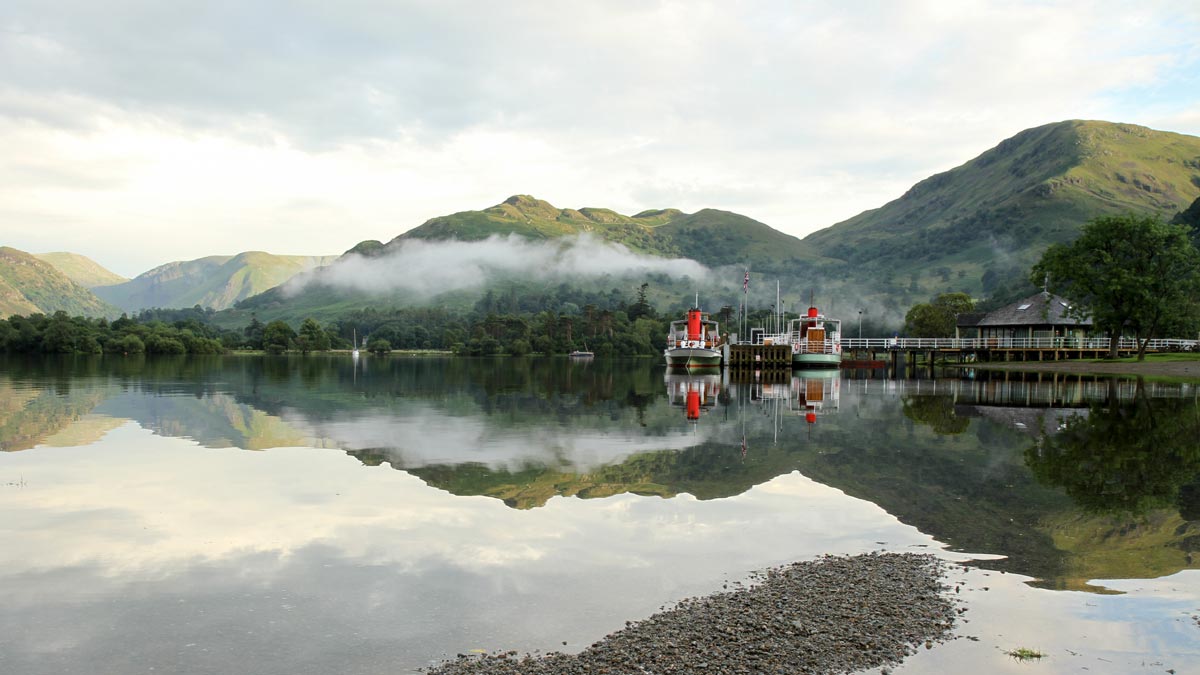 steamboats on Ullswater in the Lake District