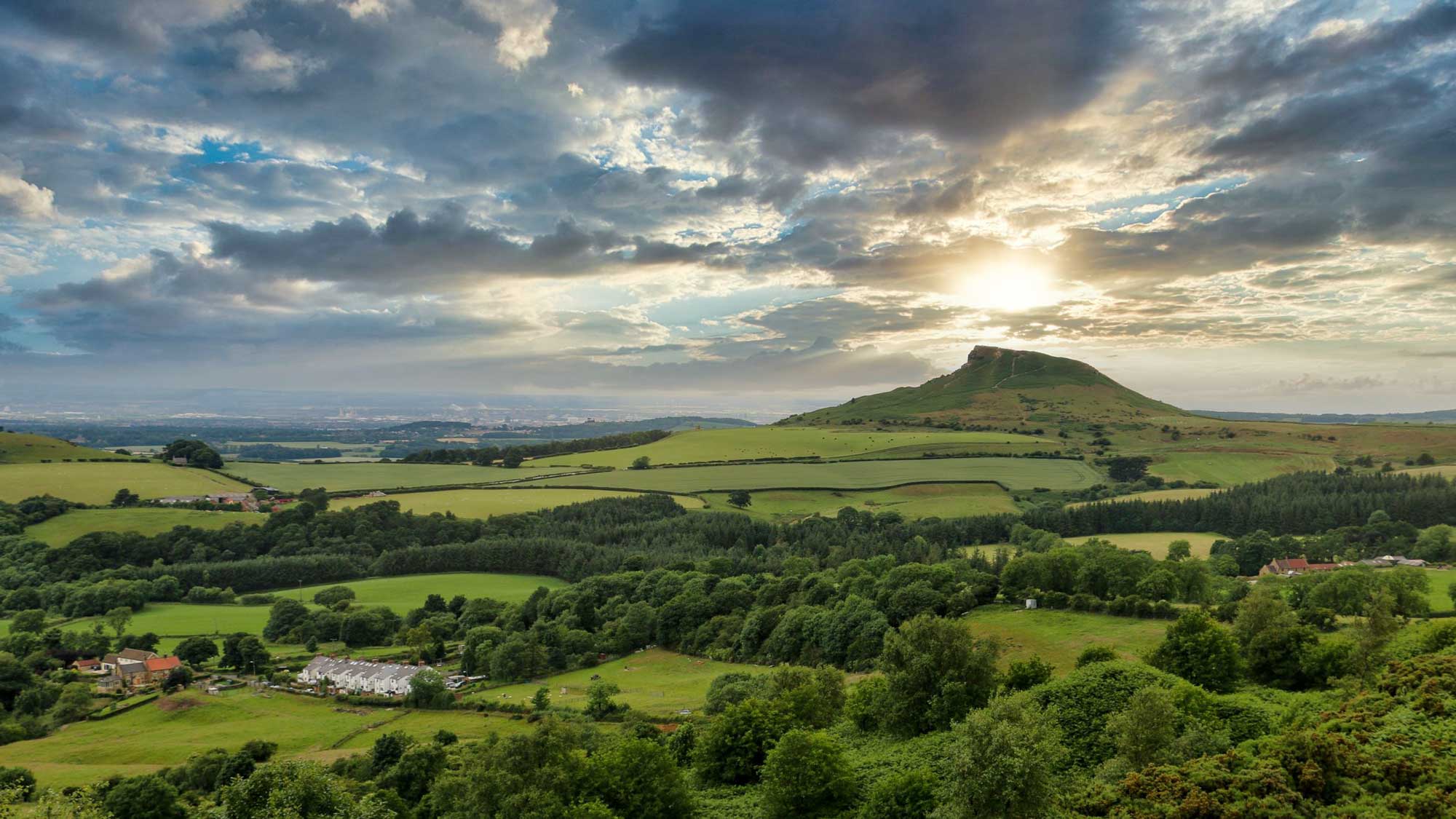 View from Rosebury Topping overlooking the Tees Valley