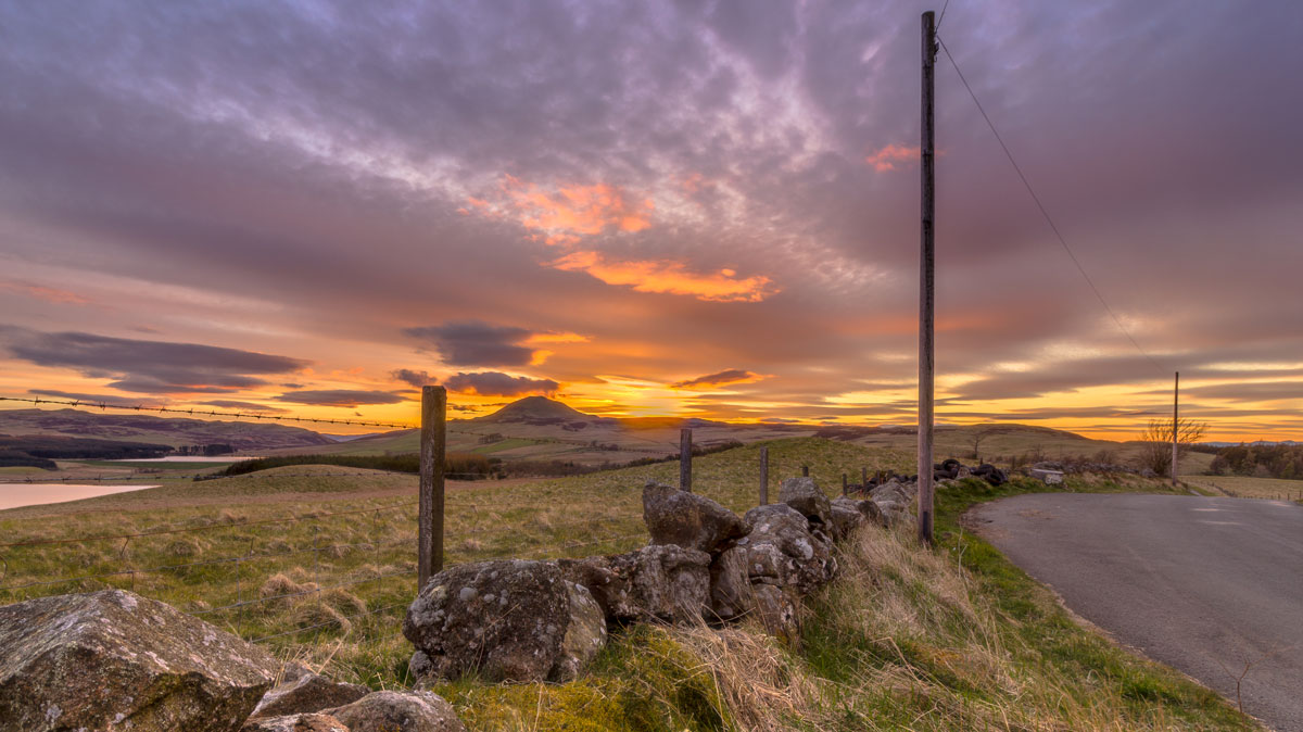 The Lomond Hills at Sunset
