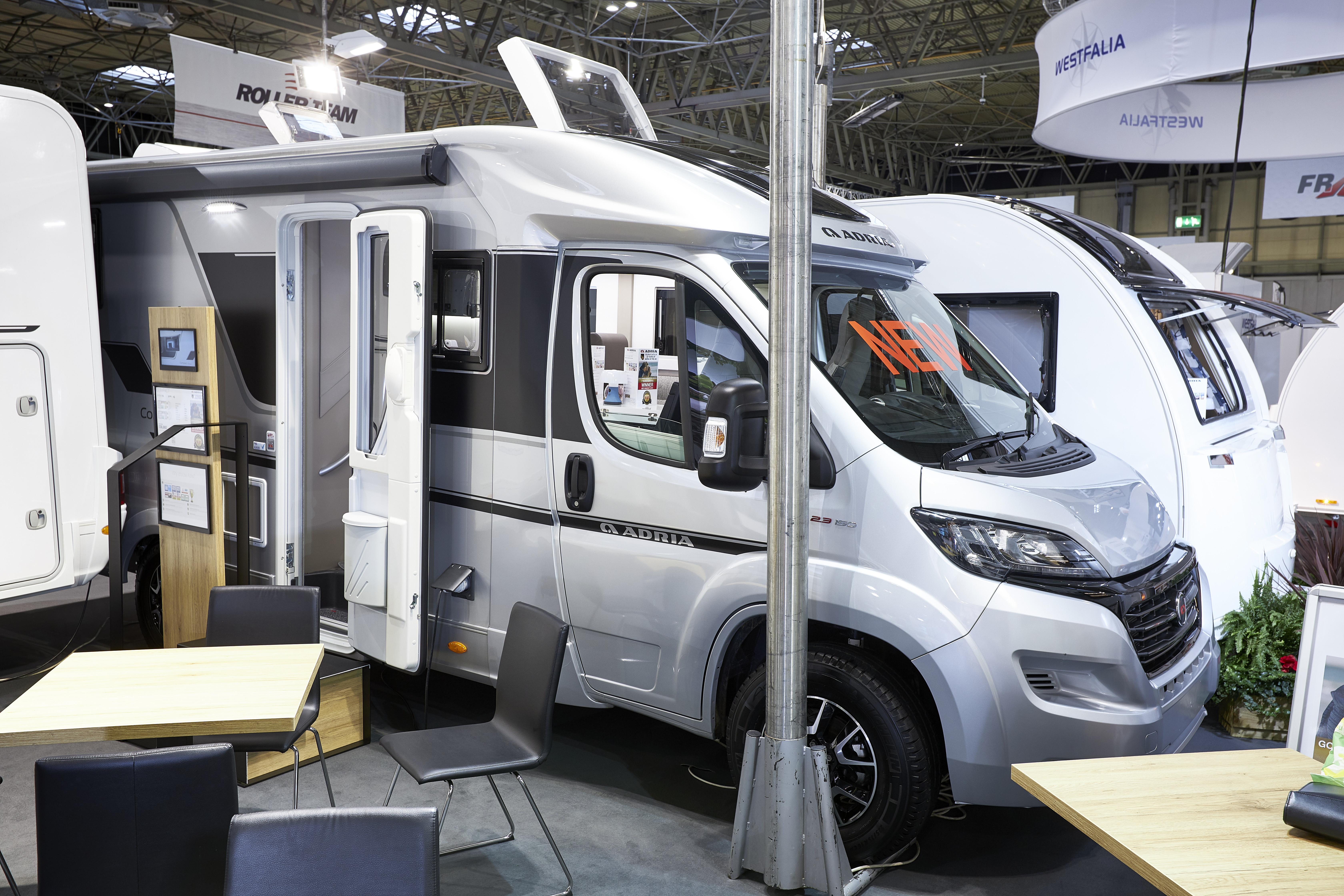 Silver Van Conversion, Open Skylight