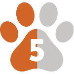 5 paw rating