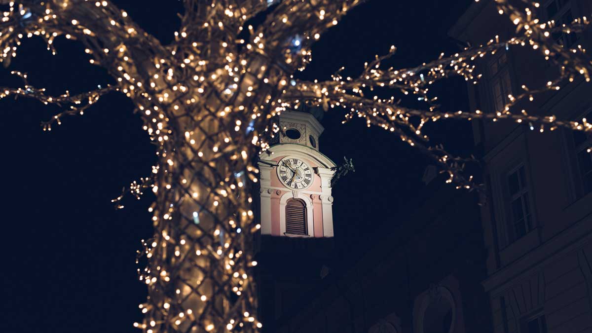 Lights at a Christmas Market