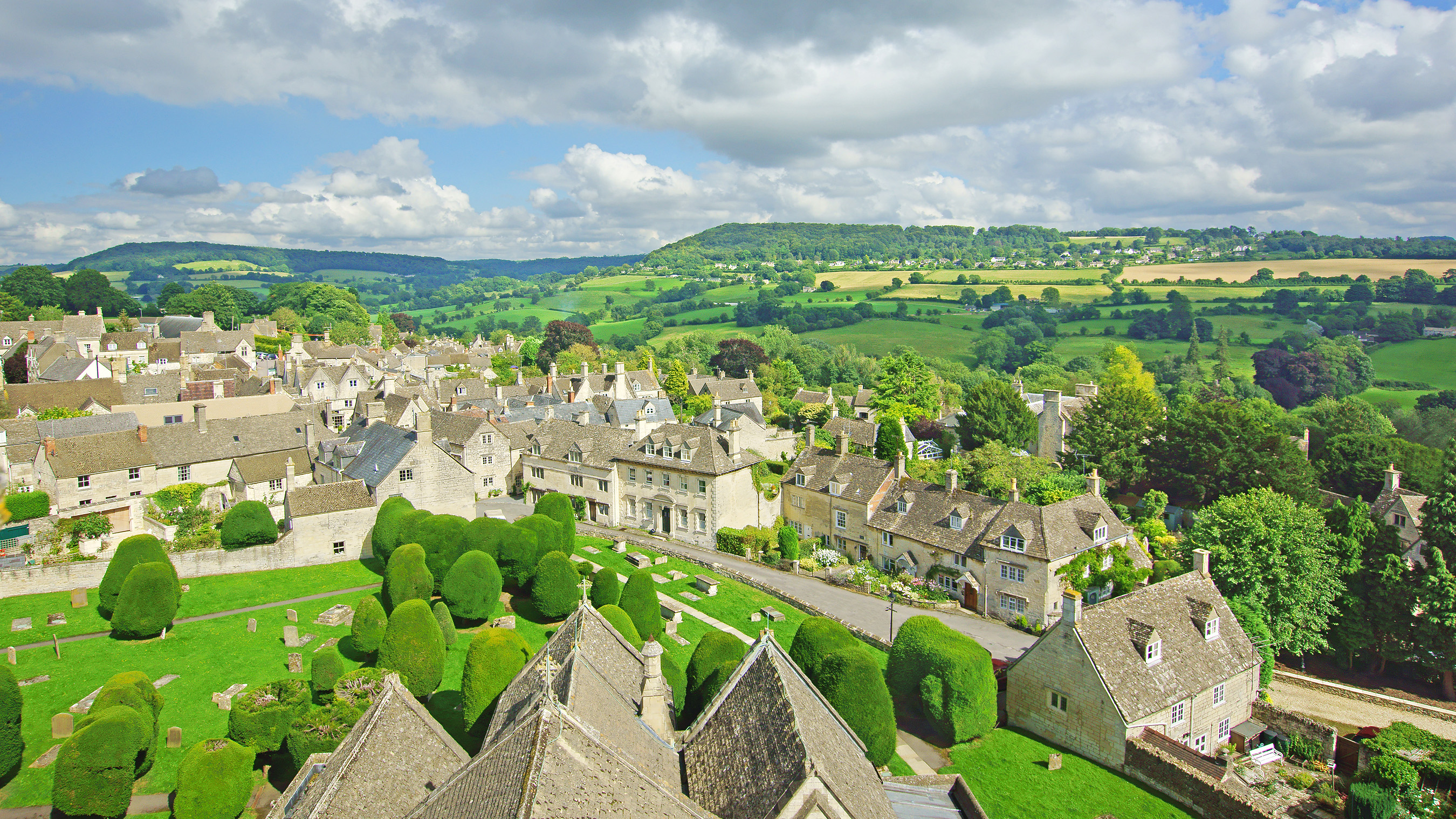 Painswick village in the Cotswolds