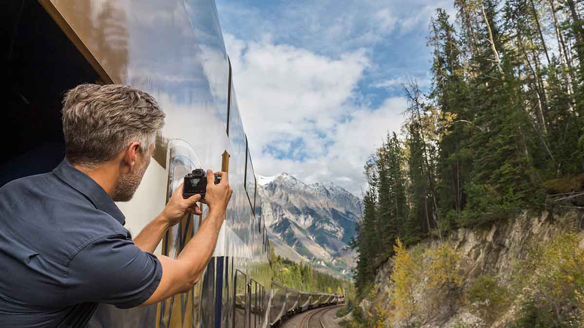 Rocky Mountaineer viewing platform