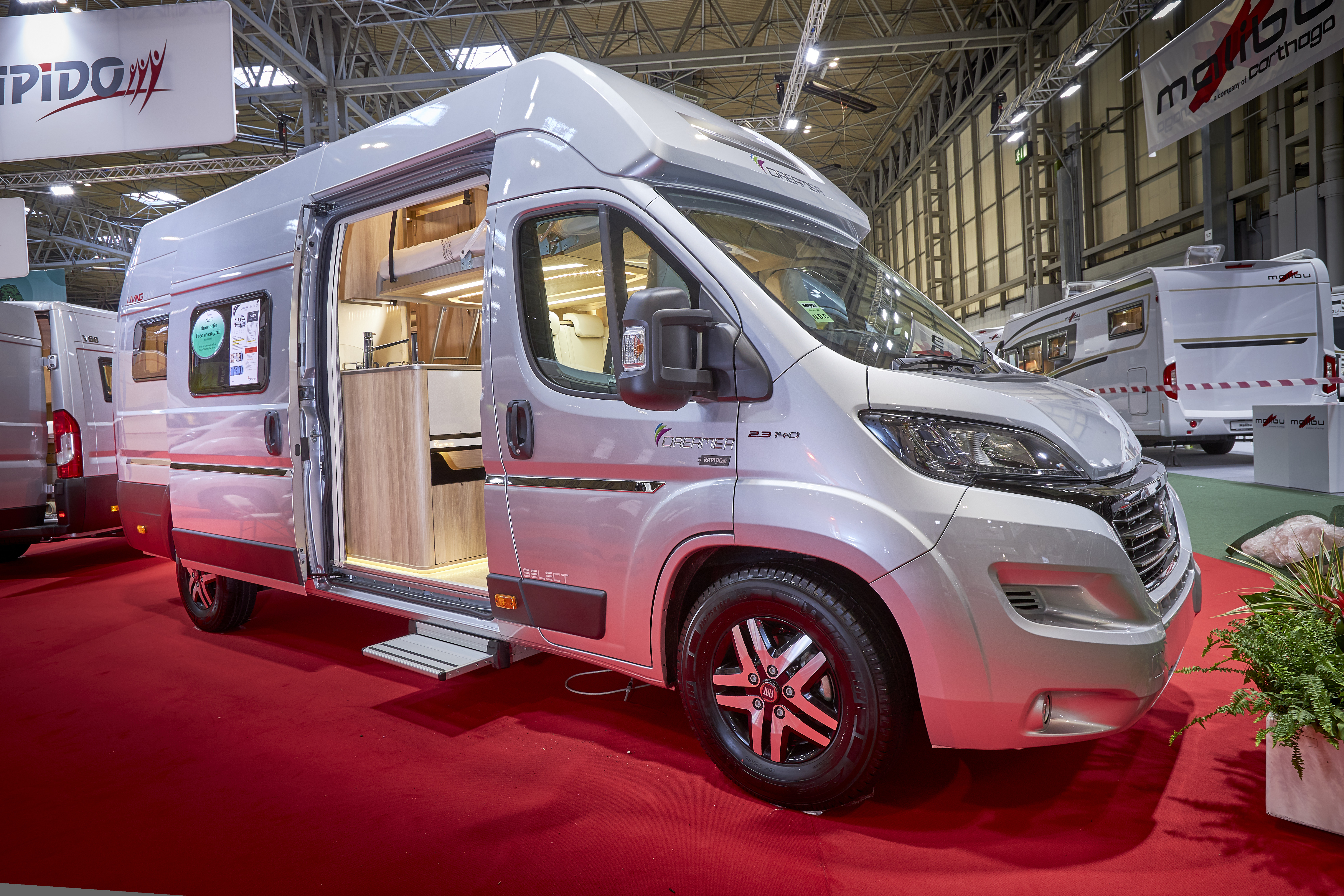 White exterior, van conversion