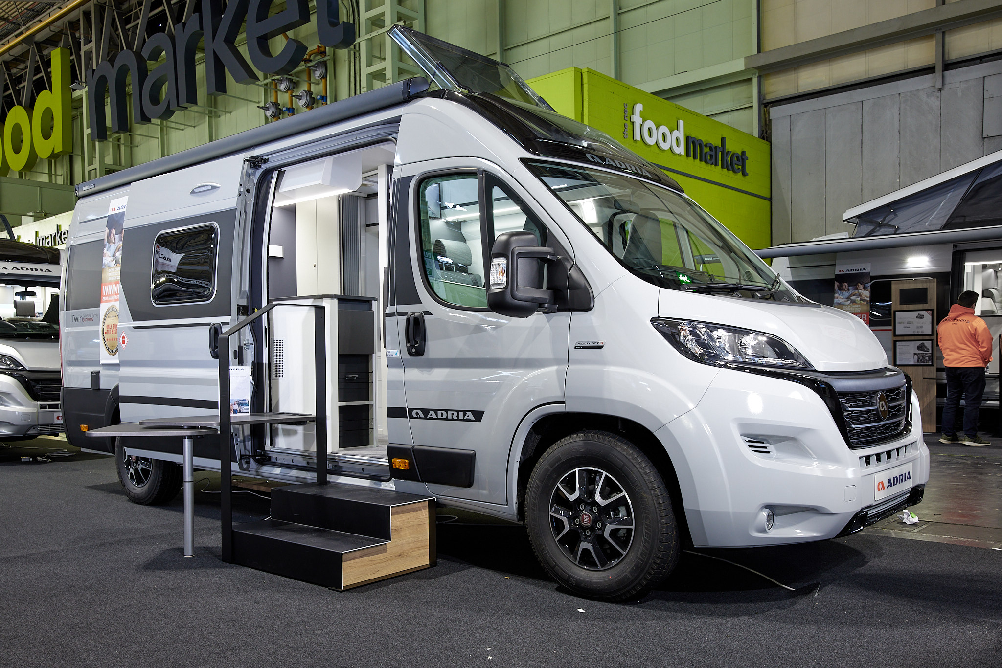 White van conversion, fixed roof