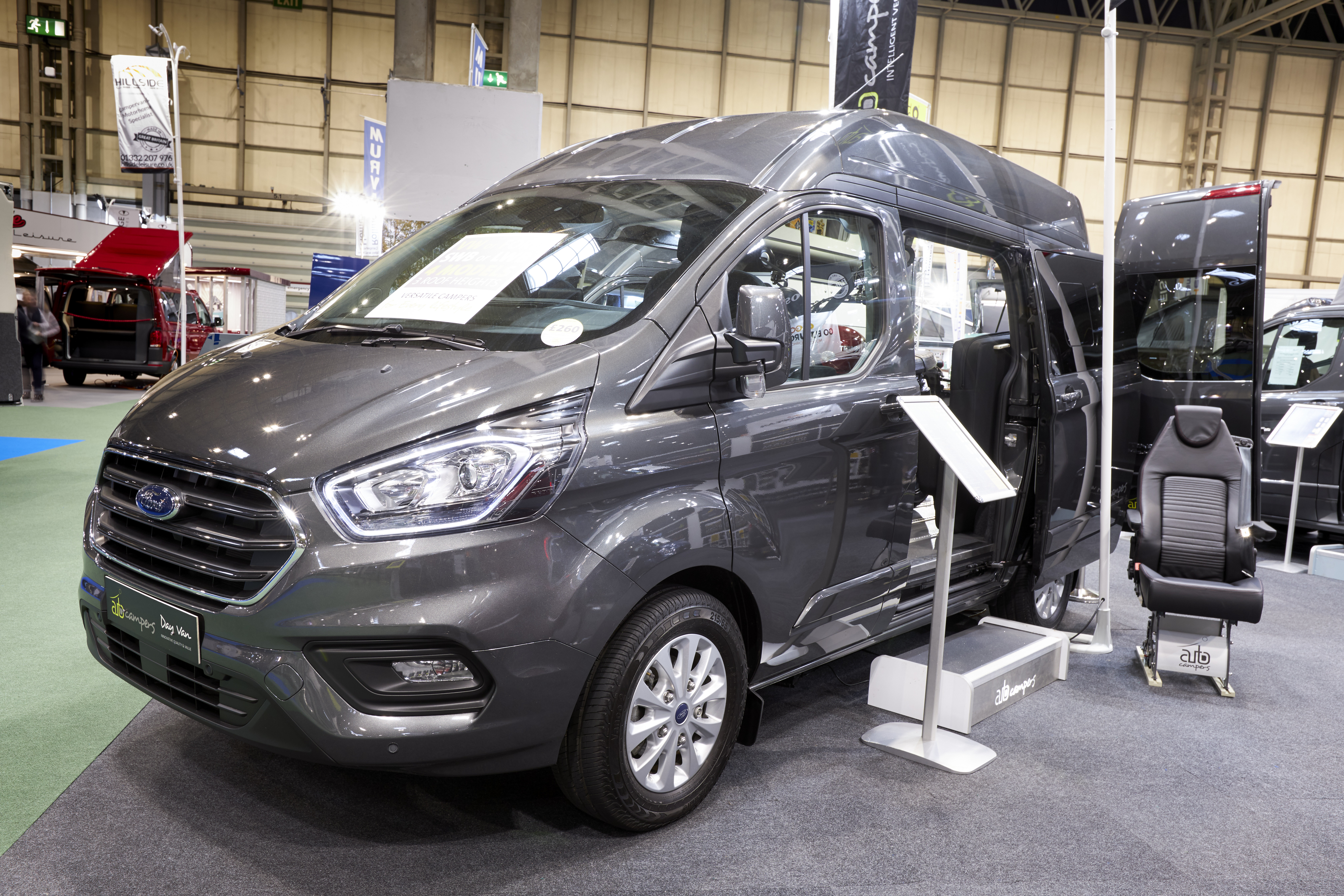 Grey day van, sliding door