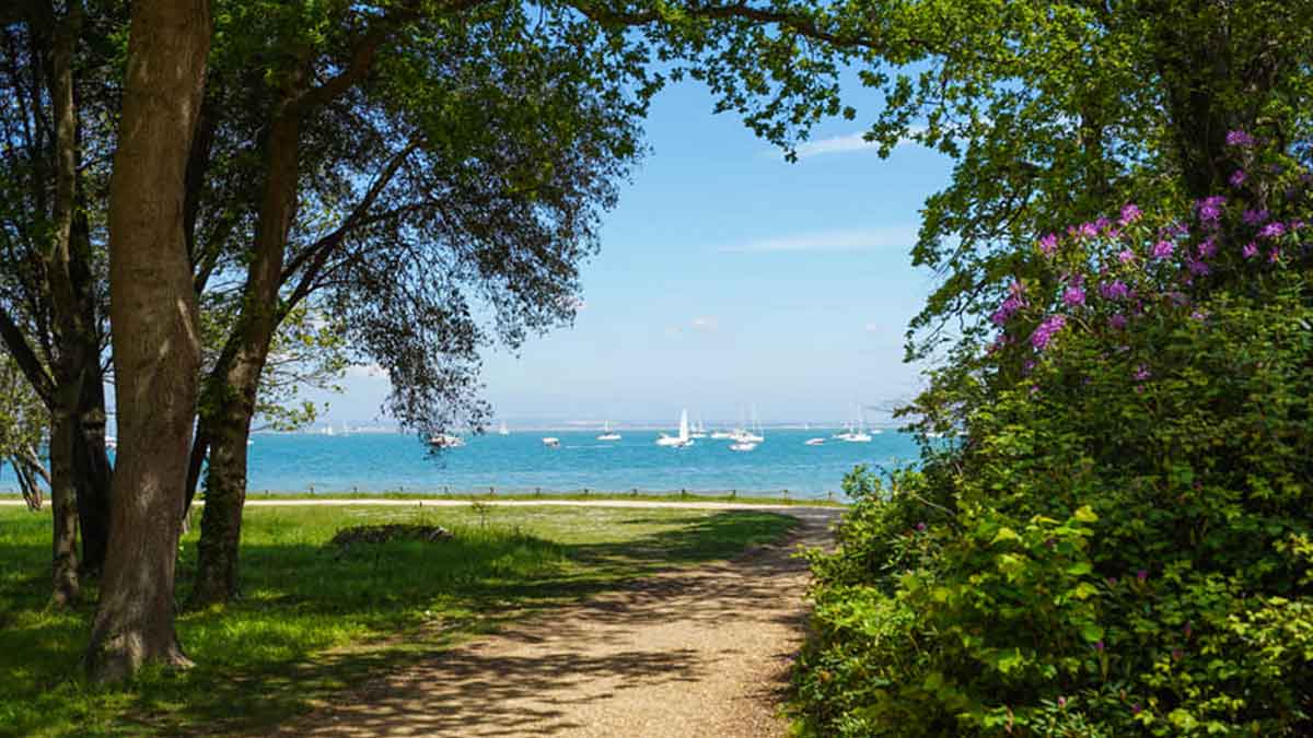 Image of the sea in the Isle of Wight 
