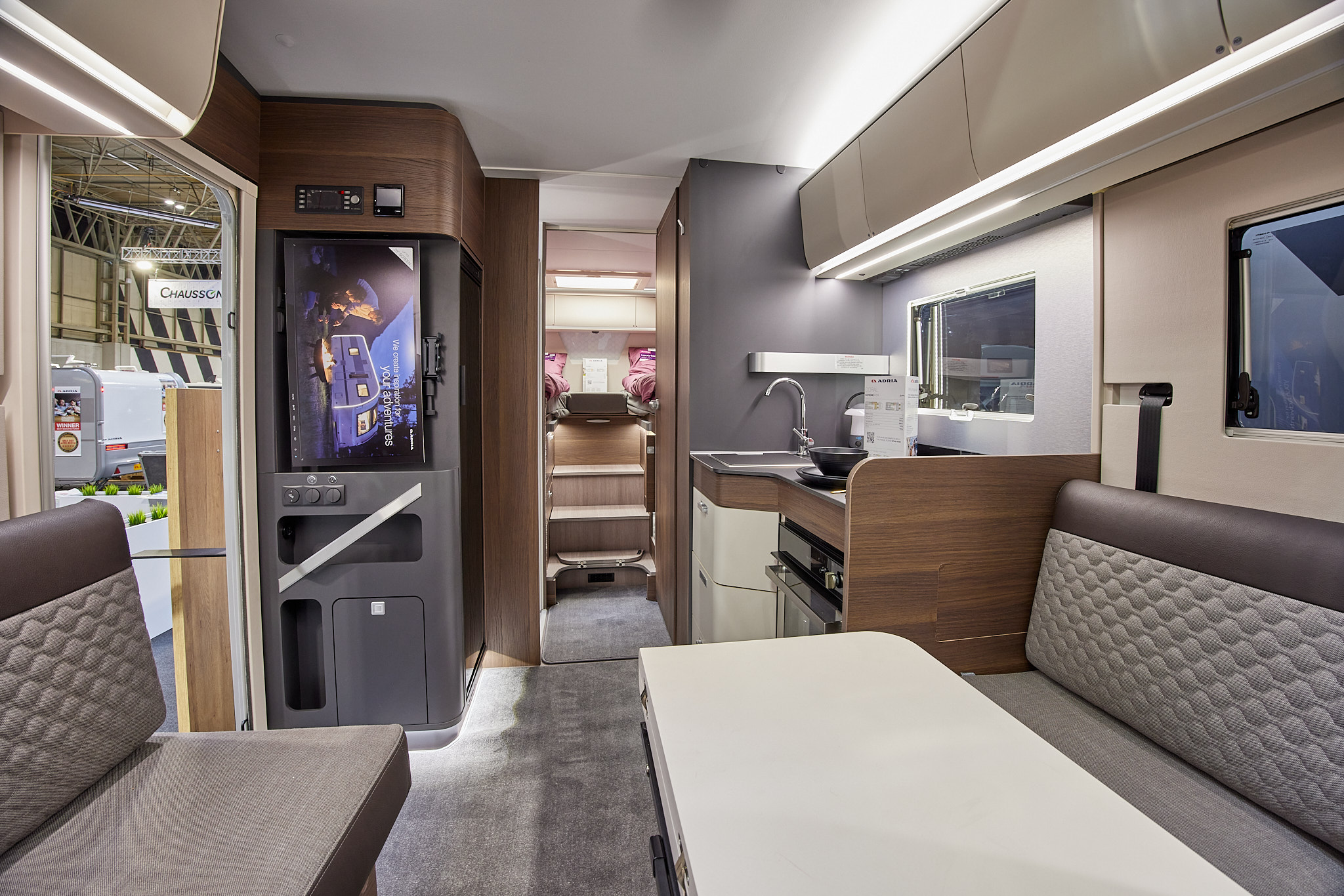 Interior, wooden furniture, kitchen, sink