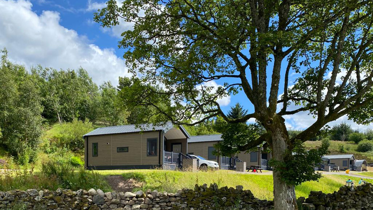 Glamping cabin at Troutbeck 