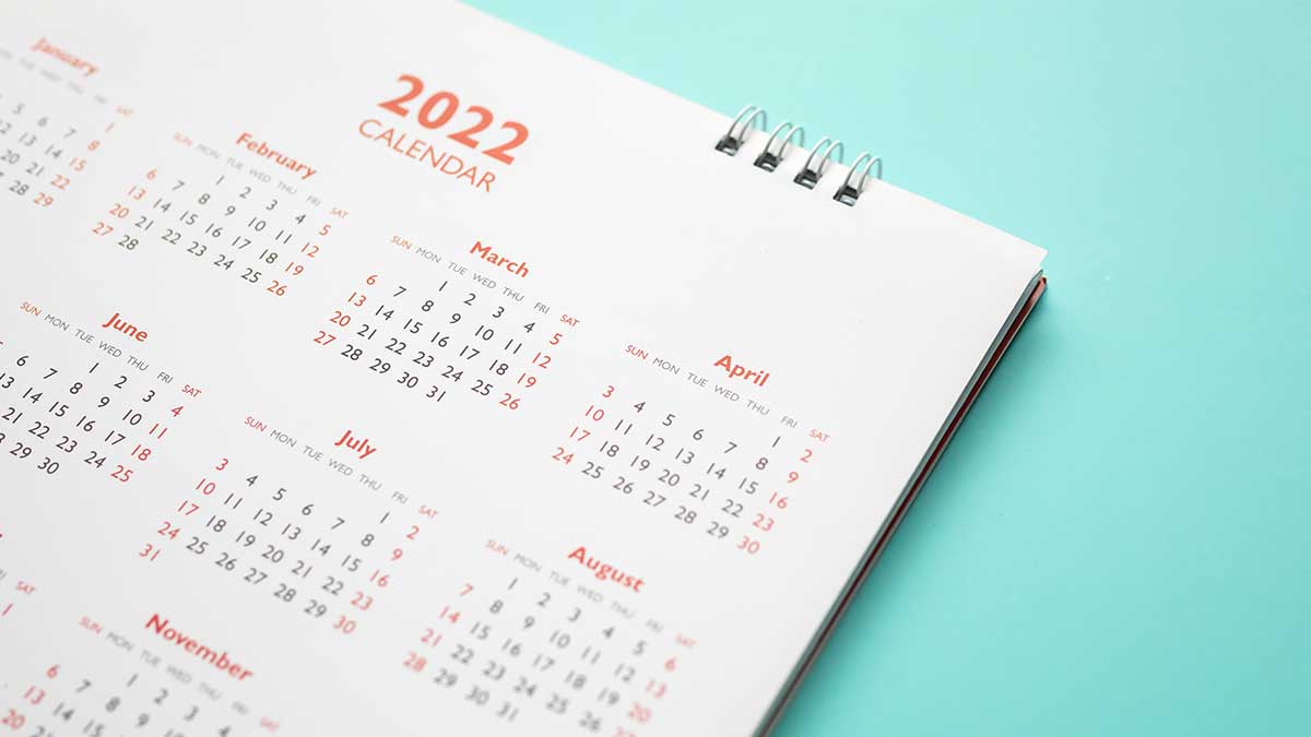 2022 calendar