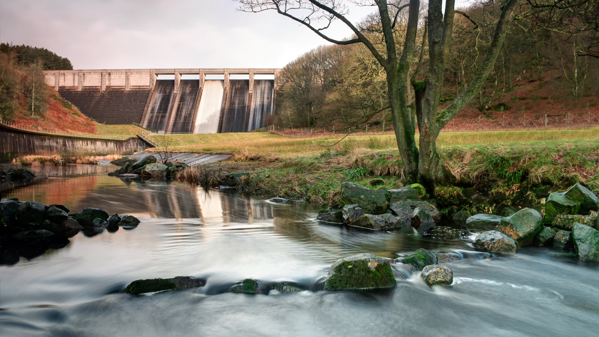 Thruscross Reservoir near Harrogate West Yorkshire
