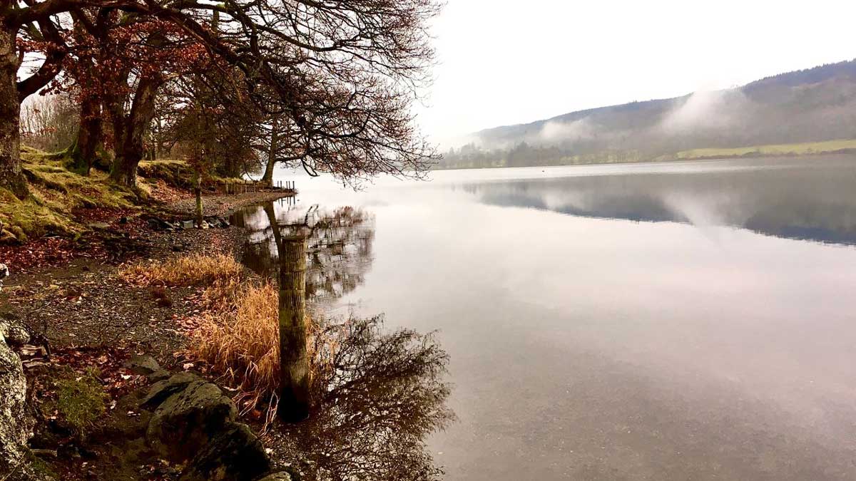 mist over Coniston Water