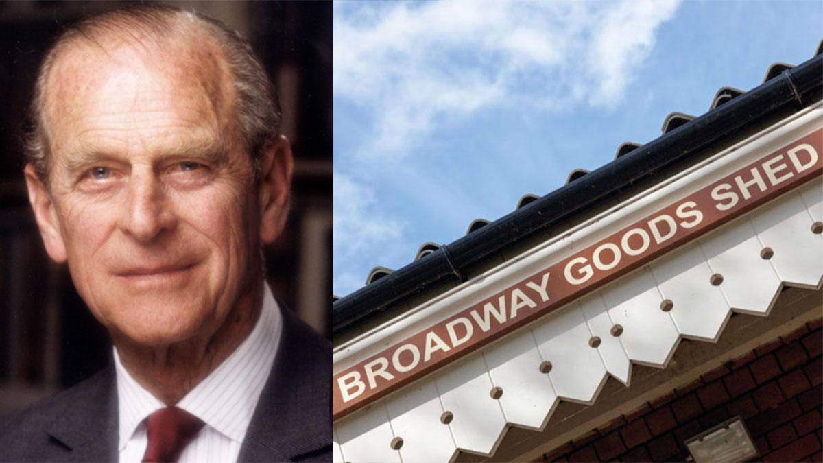 The Goods Shed at Broadway Caravan and Motorhome Club Campsite and HRH The Prince Philip, Duke of Edinburgh