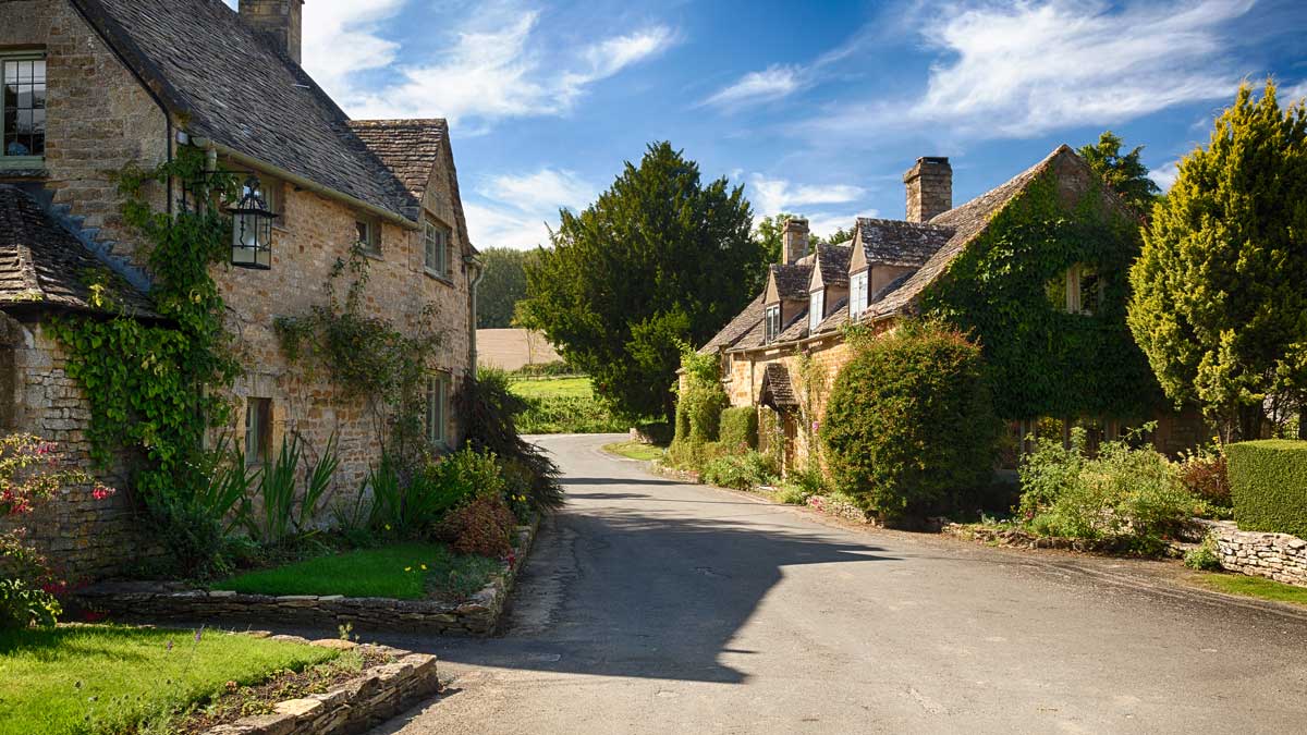 The village of Icomb in the Cotswolds