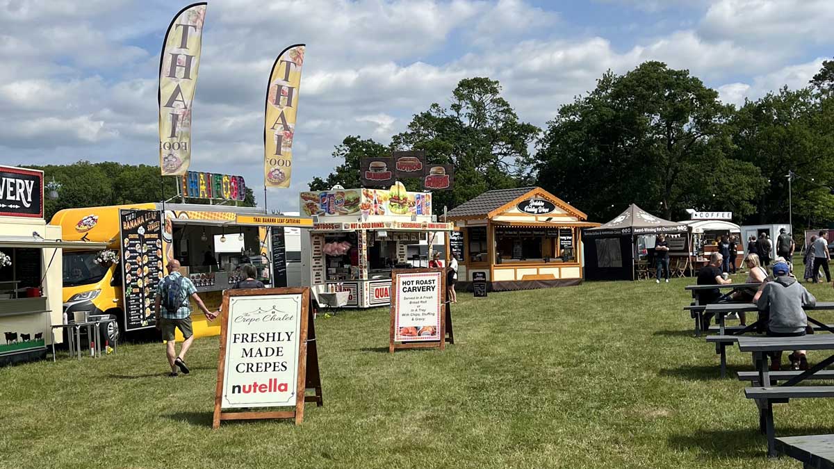 A great choice of food trucks at the arena