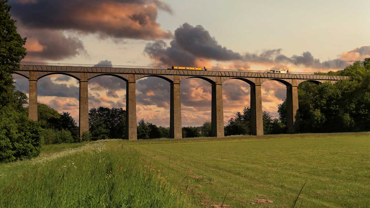 Pontcysyllte Aqueduct at sunset