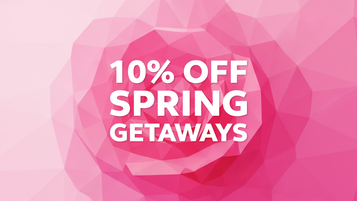 10% off spring getaways