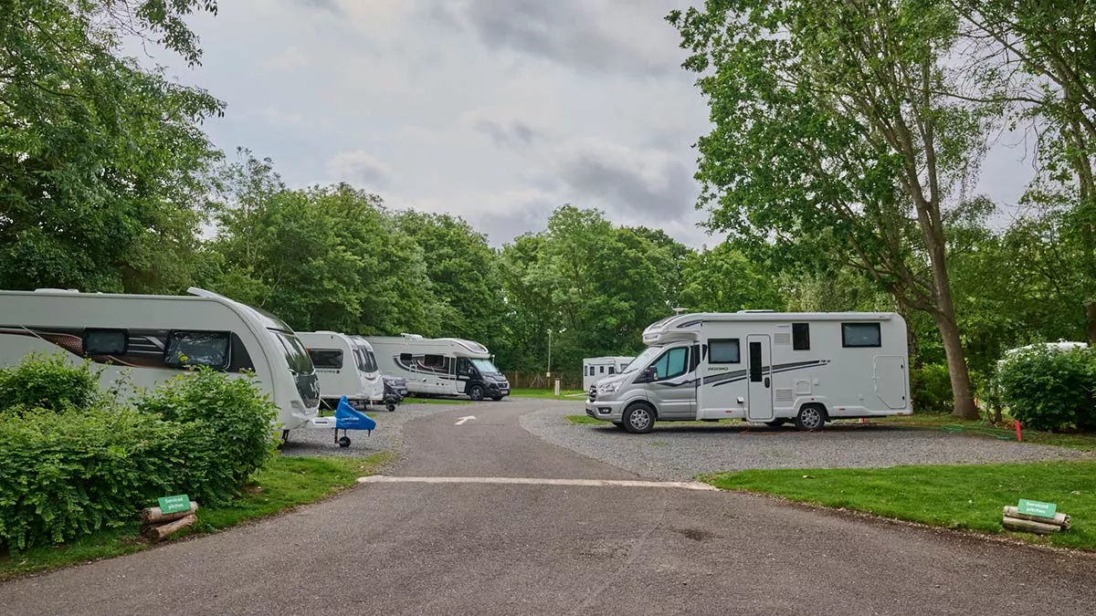 Serviced awning pitches