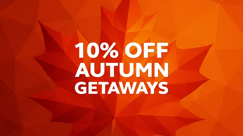 10% off autumn getaways